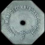 Jeton de 10 centimes �mis par le Groupement de Commer�ants de Poissy (78300 - Yvelines) - avers