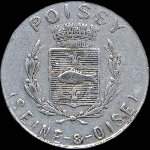 Jeton de 10 centimes 1918 �mis par l'Union du Commerce & de l'Industrie de Poissy (78300 - Yvelines) - avers