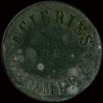Jeton Portion 10 centimes �mis par les Aci�ries de Pompey (54340 - Meurthe-et-Moselle) - avers