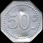 Jeton de 50 centimes de viande �mis par la Soci�t� Coop�rative La Ruche � Pompey (54340 - Meurthe-et-Moselle) - revers