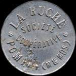 Jeton de 0.500 kg de pain �mis par la Soci�t� Coop�rative La Ruche � Pompey (54340 - Meurthe-et-Moselle) - avers