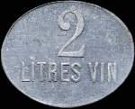 Jeton de 2 litres de vin �mis par la Ruche de Pompey (54340 - Meurthe-et-Moselle) - revers