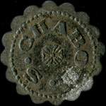 Jeton de n�cessit� de 50 (centimes) �mis par le Cercle Dupuytren � Pierre-Buffi�re (87260 - Haute-Vienne) - avers