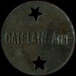 Jeton de 1 franc �mis par Catelain Ain� � Pont-Audemer (27500 - Eure) - avers