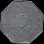 Jeton de 10 centimes �mis par les Etablissements de la Risle - Fabrique de papiers � Pont-Audemer (27500 - Eure) - revers