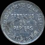 Jeton de 25 centimes �mis par les Etablissements de la Risle - Fabrique de papiers � Pont-Audemer (27500 - Eure) - avers