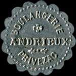 Jeton de 7 kilogs �mis par la Boulangerie Andrieux � Privezac (12350 - Aveyron) - avers
