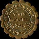 Jeton 10 centimes 1921 (essai en laiton) �mis par la R�gion Proven�ale - avers