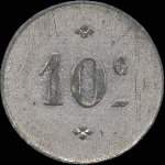 Jeton de 10 centimes �mis par les Approvisionnements G�n�raux Pussay (91740 - Essonne) - revers