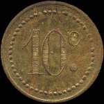 Jeton de 10 centimes �mis par le Grand Bazar � R�almont (81120 - Tarn) - revers