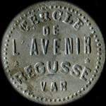 Jeton Bon pour 1 caf� �mis par le Cercle de l'Avenir - Regusse (83630 - Var) - avers