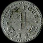 Jeton Bon pour 1 caf� �mis par le Cercle de l'Avenir - Regusse (83630 - Var) - revers
