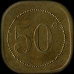 Jeton de 50 centimes �mis par la Cantine Militaire � Revigny-sur-Ornain (55800 - Meuse) - revers