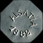 Jeton de 2 francs �mis par Alsatia 1882 � Ribeauville (68150 - Haut-Rhin) - avers