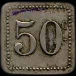 Jeton de 50 centimes �mis par le Caf� Helv�tique - Roanne (42300 - Loire) - revers