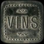 Jeton de Vins �mis par la Ville de Roanne - Restaurant Municipal (42300 - Loire) - revers
