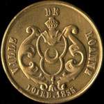Jeton de Soupe émis par la Ville de Roanne - 1855 - Société Alimentaire (42300 - Loire) - avers