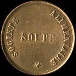 Jeton de Soupe �mis par la Ville de Roanne - 1855 - Soci�t� Alimentaire (42300 - Loire) - revers