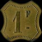 Jeton de 1 franc �mis par la Maison Camboulives - Cantinier � Rochefort-sur-Mer (17300 - Charente-Maritime) - revers