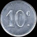 Jeton de 10 centimes �mis par le Foyer du Soldat � La Rochelle (17000 - Charente-Maritime) - revers