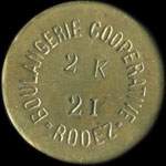 Jeton de 10 centimes �mis par Labrousse et Roux � Rodez (12000 - Aveyron) - avers