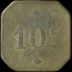 Jeton de 10 centimes �mis par Au Petit Moulin - Rouen (76000 - Seine-Maritime) - revers