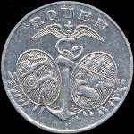 Jeton de 5 centimes 1918 �mis par la Chambre de Commerce de Rouen (76000 - Seine-Maritime) - avers