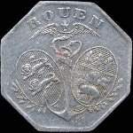 Jeton de 10 centimes 1918 �mis par la Chambre de Commerce de Rouen (76000 - Seine-Maritime) - avers