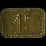 Jeton de 1 franc �mis par CHs Corbelet � Rouen (76000 - Seine-Maritime) - revers