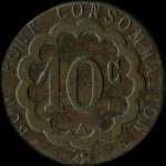 Jeton de 10 centimes �mis par J.L - 72, Rue Saint-Sever � Rouen (76000 - Seine-Maritime) - revers
