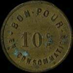 Jeton de 10 centimes �mis par Lalizel, 207 Rue St-Julien � Rouen (76000 - Seine-Maritime) - revers