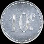 Jeton de 10 centimes �mis par le Cercle de la Jeune France � Rougiers (83170 - Var) - revers