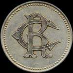 Jeton de 5 francs �mis par le Casino Municipal de Royat (63130 - Puy-de-D�me) - avers