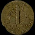 Jeton de n�cessit� de 2 sols - 1792 - An IV en laiton �mis par Clemanson et Cie pendant la R�volution fran�aise - avers