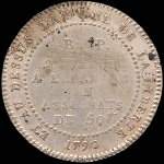 Jeton de n�cessit� de 20 sols 1792 - An 4 �mis par Lefevre, Lesage et Compagnie pendant la R�volution fran�aise - revers
