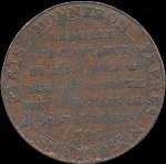 M�daille de confiance de deux sols � �changer contre des assignats de 50L et au dessus - 2 sols 1791 - An III - cuivre - �mise par Monneron pendant la R�volution fran�aise - revers