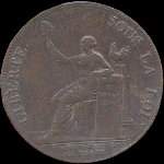 M�daille qui se vend deux sols � Paris chez Monneron (patent�) - 2 sols 1792 - An III - cuivre - �mise pendant la R�volution fran�aise - avers