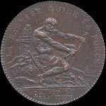 La sagesse guide sa force - 2 sols 1792 - An IV - cuivre - �mise par Monneron pendant la R�volution fran�aise - avers