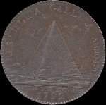 La sagesse guide sa force - 2 sols 1792 - An IV - cuivre - �mise par Monneron pendant la R�volution fran�aise - revers