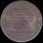 M�daille de confiance de cinq-sols... - 5 sols 1792 - An III - cuivre - �mise par Monneron pendant la R�volution fran�aise - revers