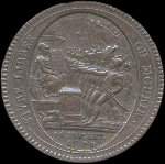 M�daille de confiance de cinq-sols... - 5 sols 1792 - An IV - cuivre - �mise par Monneron pendant la R�volution fran�aise - avers