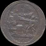 M�daille qui se vend 5 - sols... - 5 sols 1792 - An IV - cuivre - �mise par Monneron pendant la R�volution fran�aise - avers