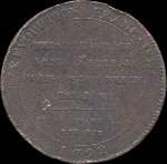 M�daille qui se vend 5 - sols... - 5 sols 1792 - An IV - cuivre - �mise par Monneron pendant la R�volution fran�aise - revers