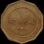 Jeton de 50 centimes émis par St G. C. & C. (St Gobain, Chauny & Cirey) à Sain-Bel (69210 - Rhône) - avers