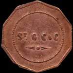 Jeton de 1 franc émis par St G. C. & C. (St Gobain, Chauny & Cirey) à Sain-Bel (69210 - Rhône) - avers
