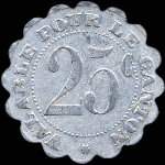 Jeton de 25 centimes 1921 �mis par l'Union Commerciale et Industrielle de Saint-Andr�-de-l'Eure (27220 - Eure) - revers