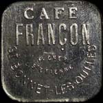 Jeton de 12 1/2 centimes �mis par le Caf� Fran�on � Saint-Bonnet-les-Oulles (42330 - Loire) - avers