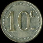Jeton de 10 centimes �mis par la Maison du Peuple � Saint-Claude (39200 - Jura) - revers