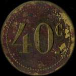 Jeton de 40 centimes �mis par la Maison du Peuple � Saint-Claude (39200 - Jura) - revers
