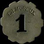 Jeton de 1 franc �mis par Ch.Moreux (Ch.Moreux �tait le propri�taire du Pavillon Bleu de cette m�me ville) � Saint-Cloud (92210 - Hauts-de-Seine) - avers